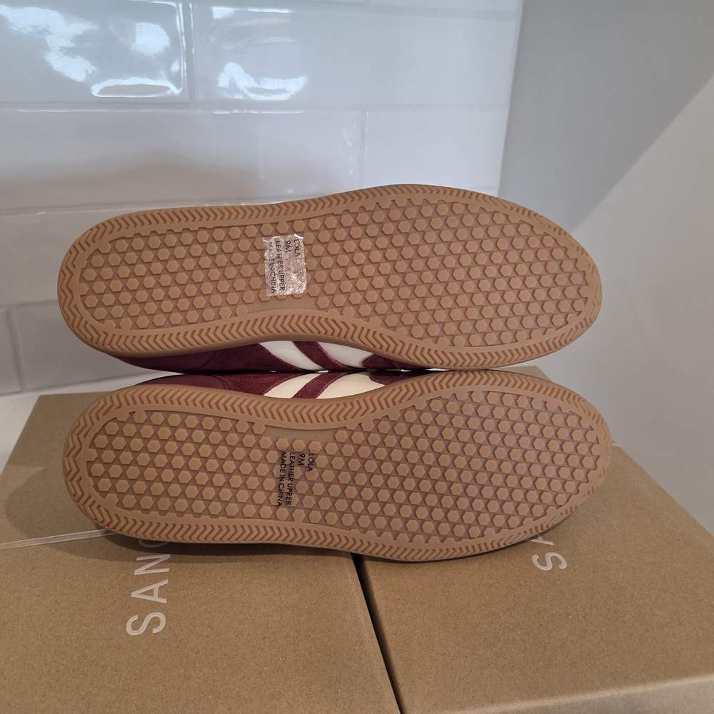 NIB Sanctuary Lola Sneakers Crimson and Natural - Picture 8 of 9